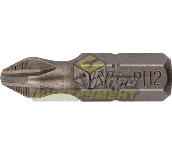 WHIRLPOWER Биты WP сталь S2 с насечкой Профи 20 шт. 25мм PH2 57562