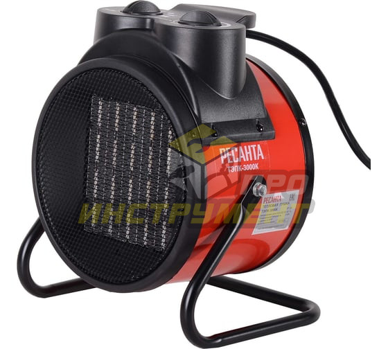 Тепловая электрическая пушка ТЭПК-3000K (керам.нагревательный элемент,круглая) Ресанта