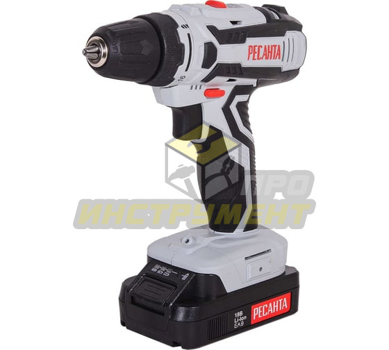 Дрель-шуруповерт аккумуляторная ДА-18-2ЛК ЕА+ Ресанта