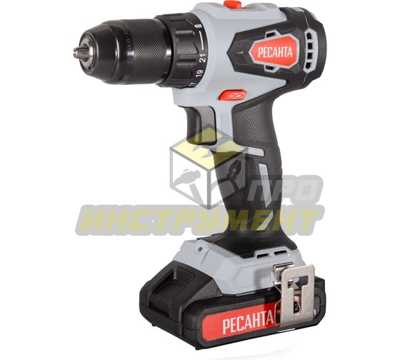 Дрель-шуруповерт аккумуляторная ДА-20-2ЛК-Б (бесщеточный двигатель) ЕА+ Ресанта