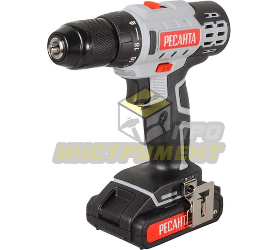 Дрель-шуруповерт аккумуляторная ДА-20-2ЛК ЕА+ Ресанта