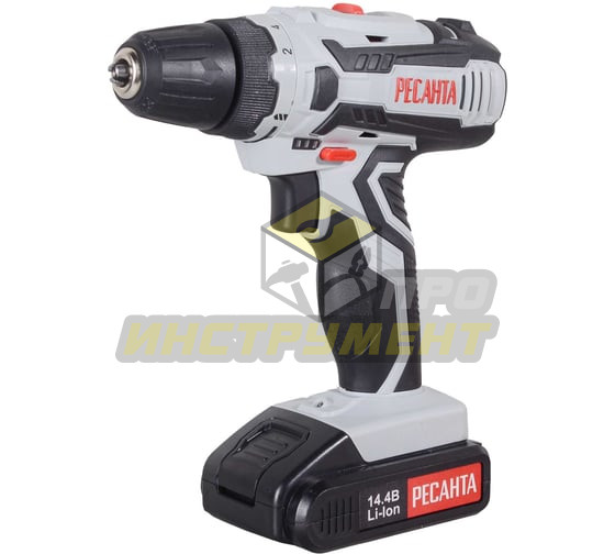 Дрель-шуруповерт аккумуляторная ДА-14-2ЛК Ресанта