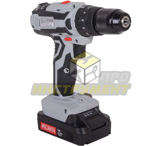 Дрель-шуруповерт аккумуляторная ДА-18-2ЛК-У ЕА+ Ресанта
