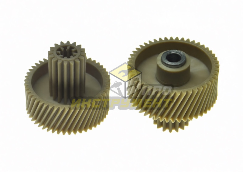 Шестерня для мр "Витек, Панасоник" d-52/22, зуб-47/16 косой/прямой (малая с мет.втул.)
