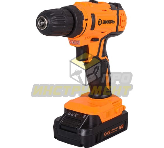 Дрель-шуруповерт аккумуляторная ДА-18Л-2КА ЕА+ Вихрь