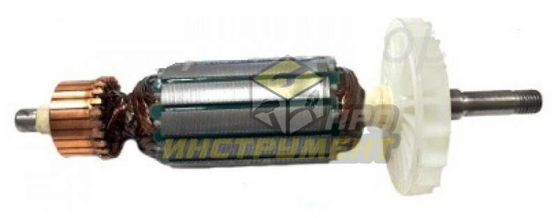 Якорь МШУ подходит для Интерскол УШМ 125/900 нов. обр., без шпонки (AEZ)