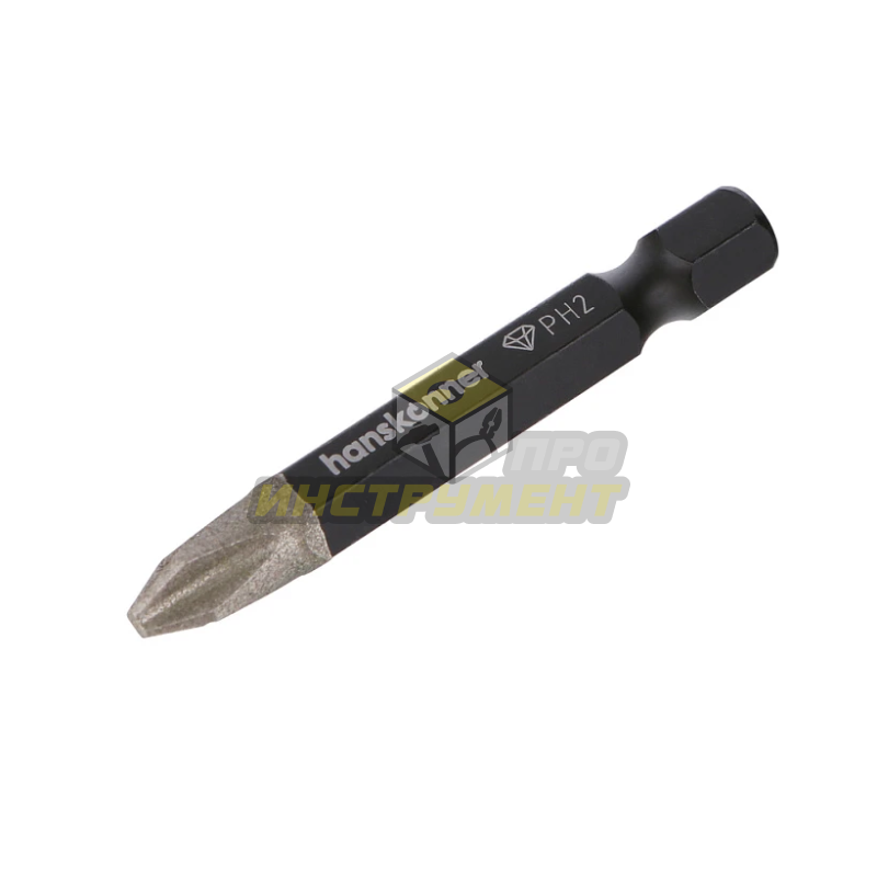 HKPH2-50-2 Биты PH2x50мм, сталь S2, Diamond, 2шт,Hanskonner