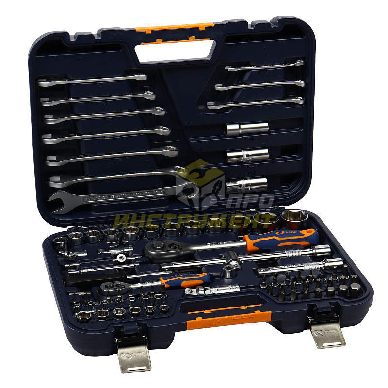 Набор торцевых головок 1/2"&1/4" 6-гранный 83пр., в кейсе LG-S1083 LIGE /1/3 (10702070/170525/516595