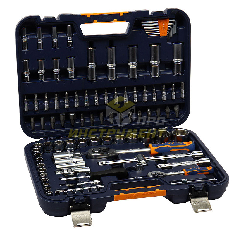 Набор торцевых головок 1/2"&1/4" 6-гранный 97пр., в кейсе LG-S1097 LIGE /1/3 (10702070/170525/516595