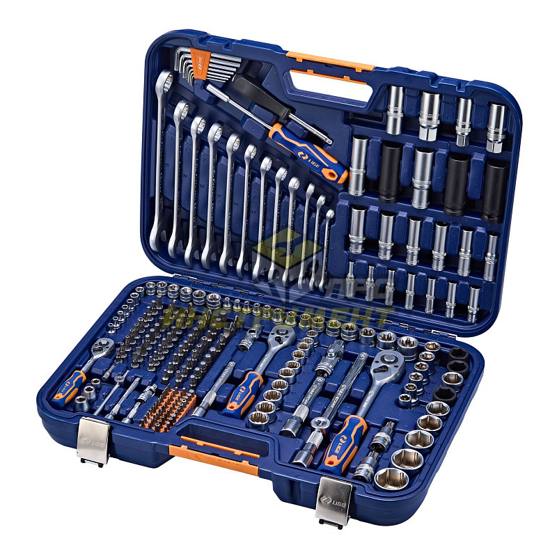 Набор инструмента 1/2"&1/4"&3/8" 6-гранный 218пр., в кейсе LG-S1218 LIGE /1 (10702070/170525/5165820