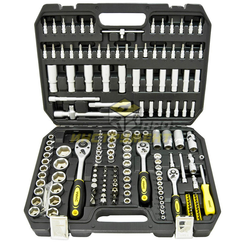 Набор инструмента WMC-41723-5: 1/4'', 3/8'', 1/2'' 171пр. WMC TOOLS /1/2